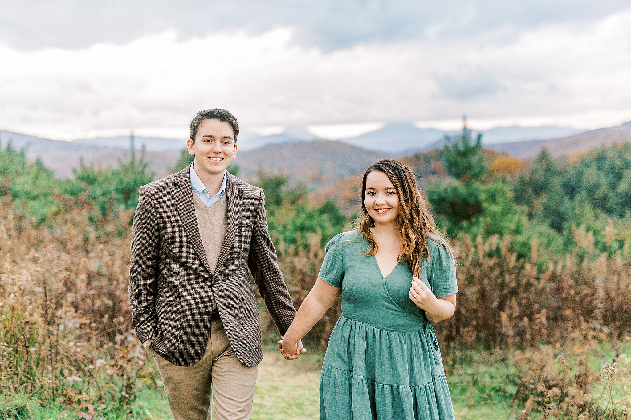 Thunder Hill Overlook engagement portraits in Boone NC