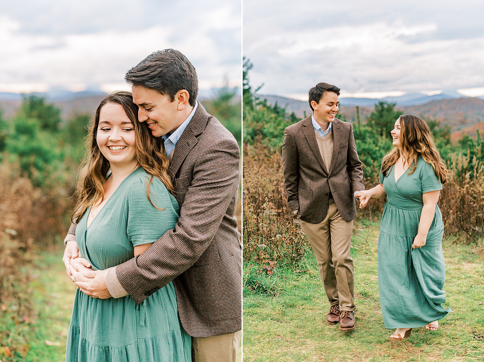 fall engagement session along the Blue Ridge Parkway
