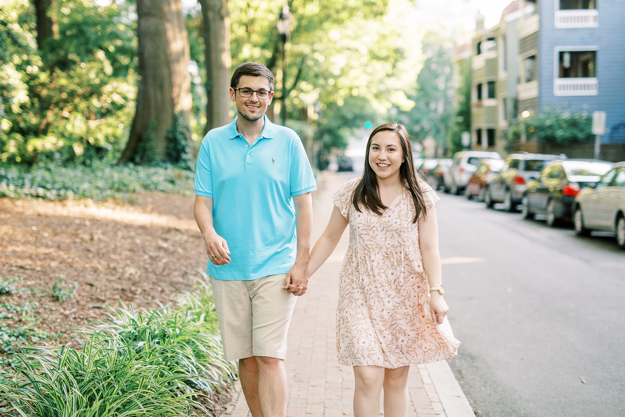 engagement portraits in North Carolina during the summer