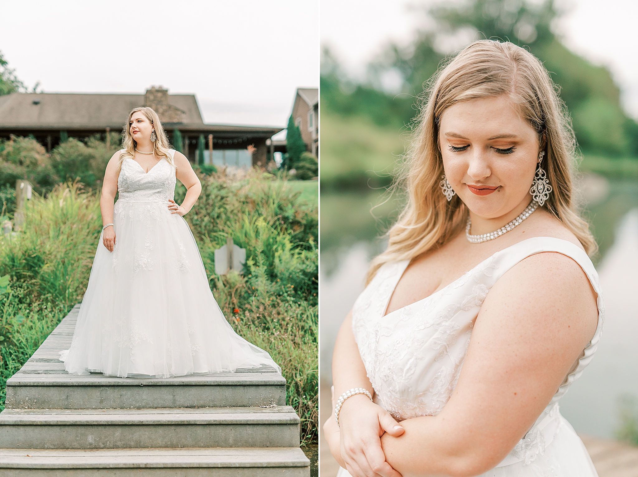 classic bridal look for fall bride in North Carolina