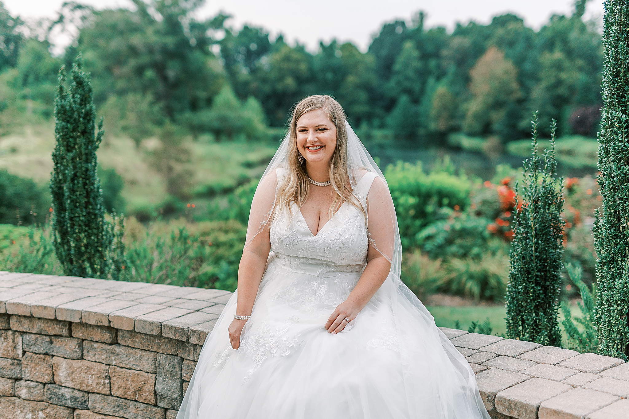 classic bridal look for fall bride in NC