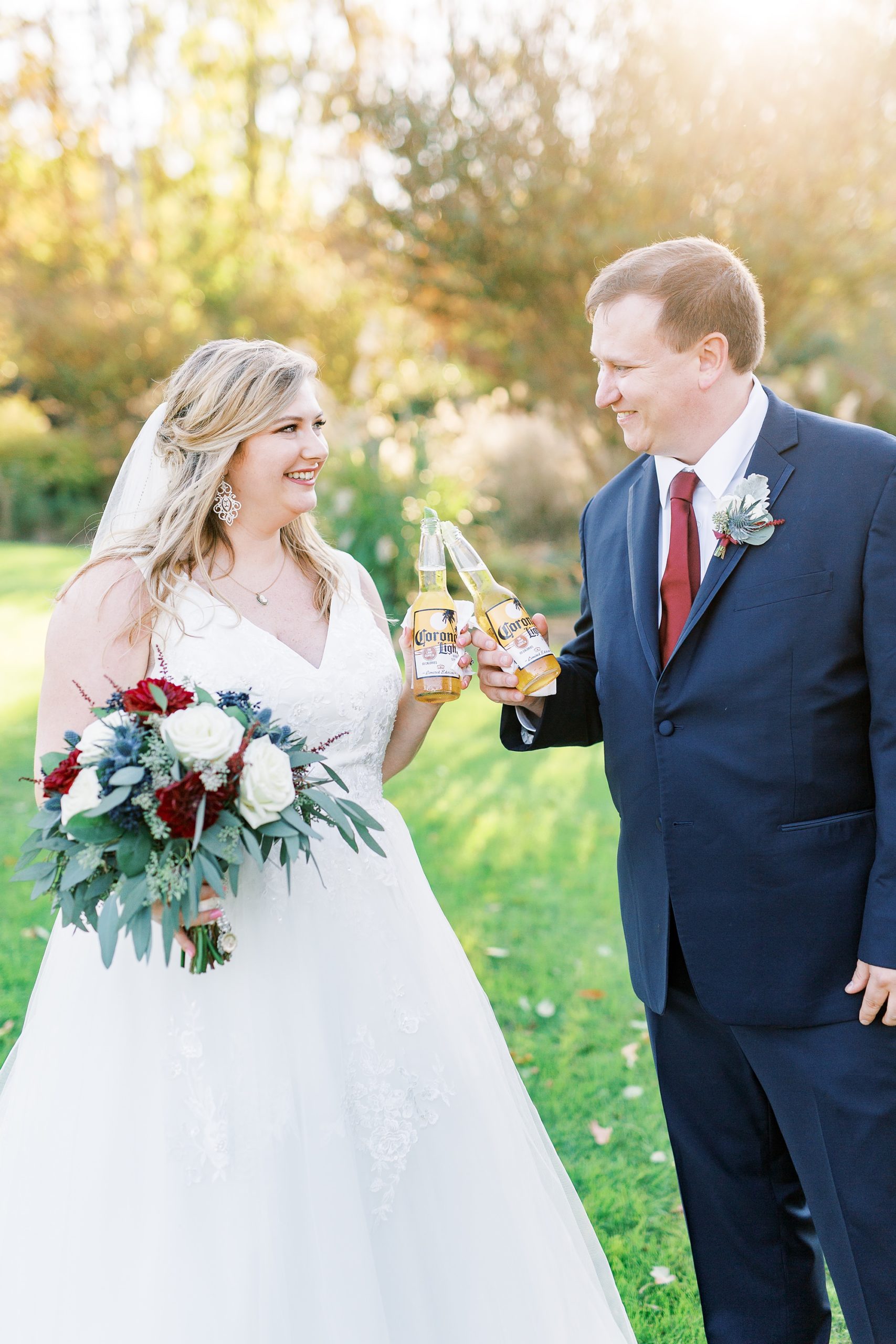 Romantic fall wedding at The Arbors in 2020