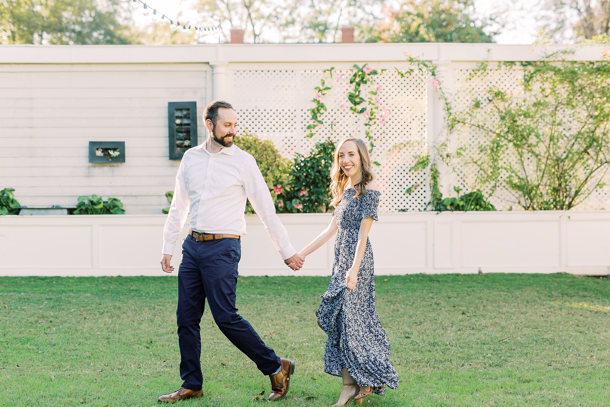 casual fall Gastonia NC engagement session