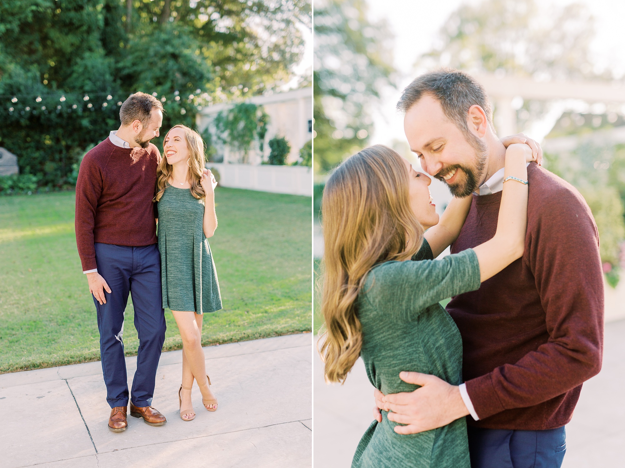 Gastonia NC engagement session with fall outfits