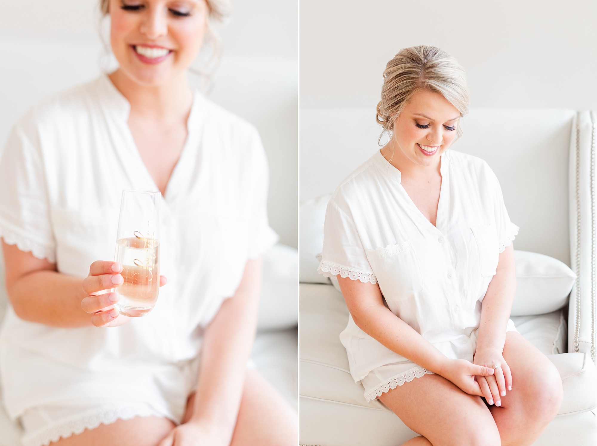 bride prepares for Raleigh NC wedding day