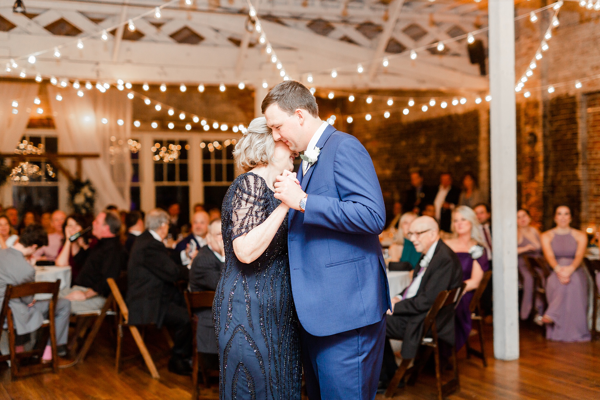 mother-son dance at Raleigh NC wedding reception