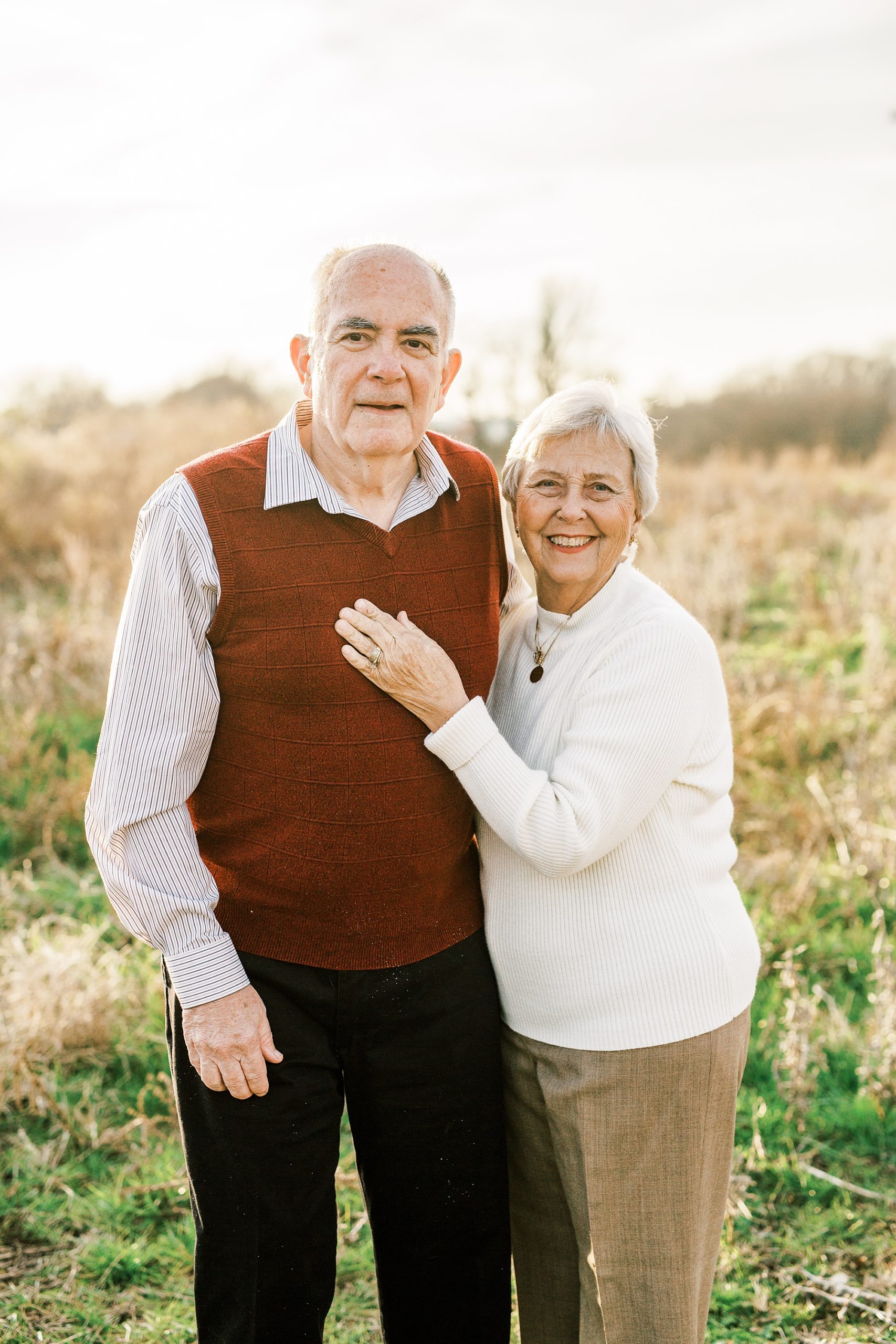 50th anniversary photos for older couple at home