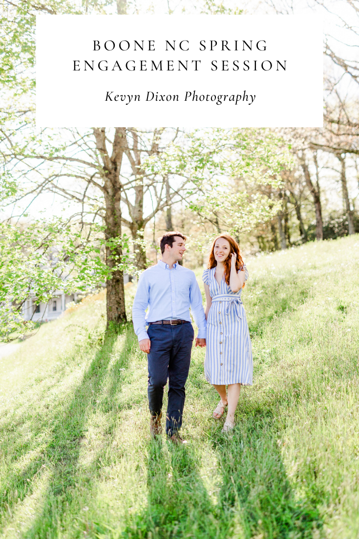 Boone NC spring engagement session with Kevyn Dixon Photography