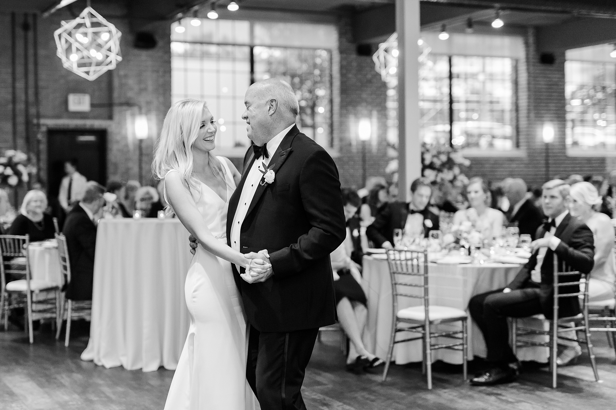 bride and grandfather dance at Byron's South End