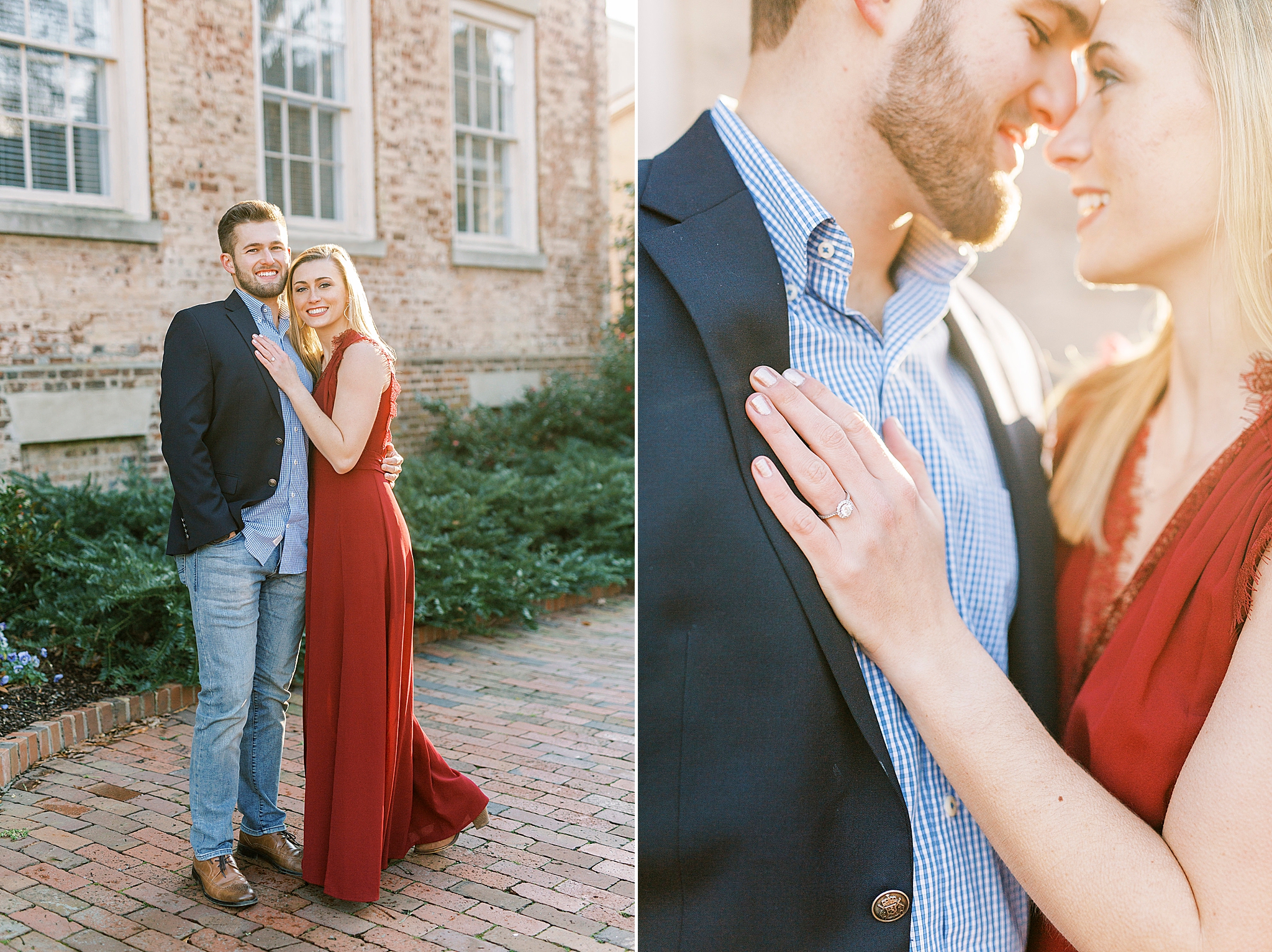 winter Chapel Hill engagement session