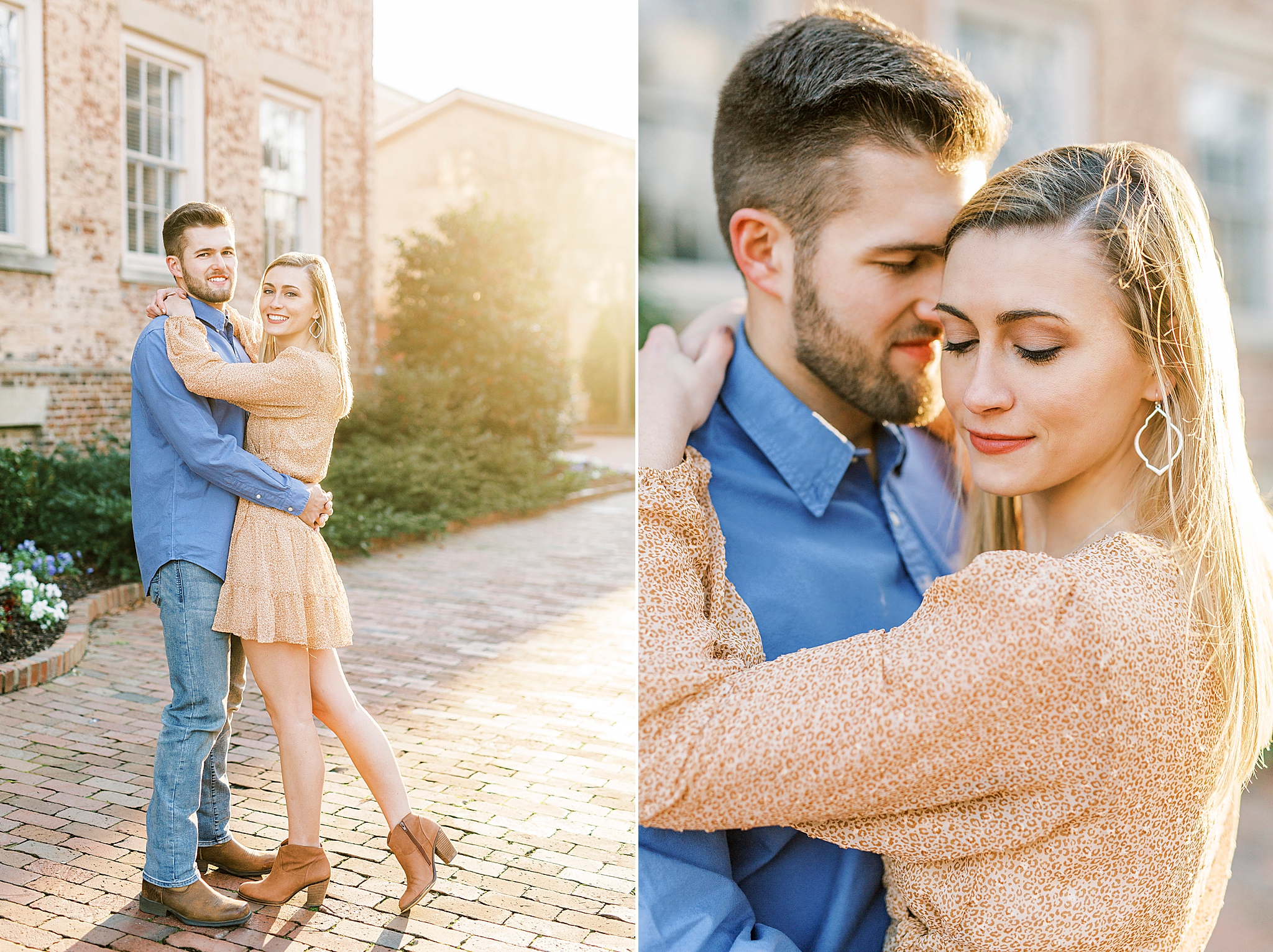 Chapel Hill engagement session at sunset with Kevyn Dixon Photography