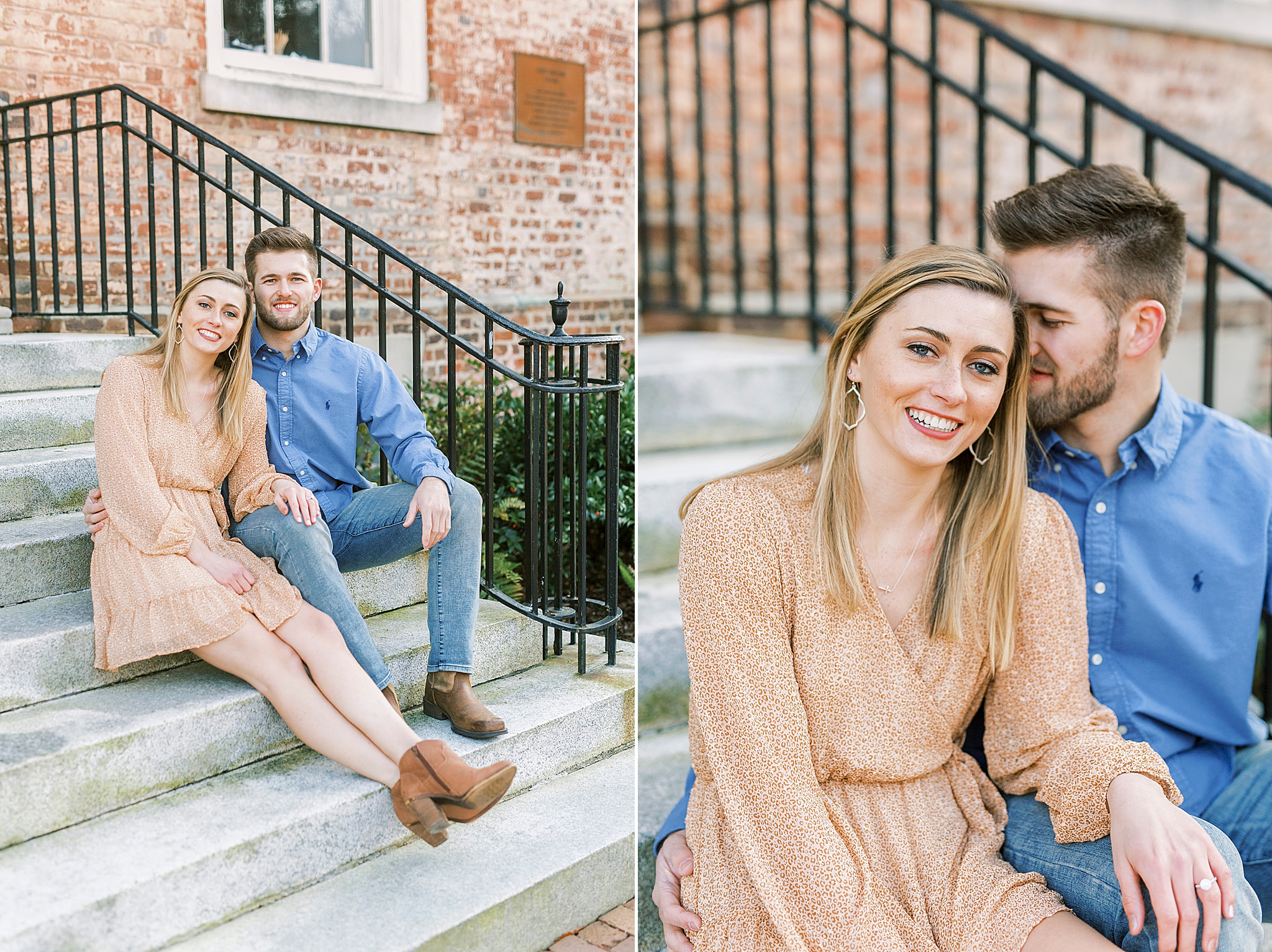 winter engagement portraits in Chapel Hill