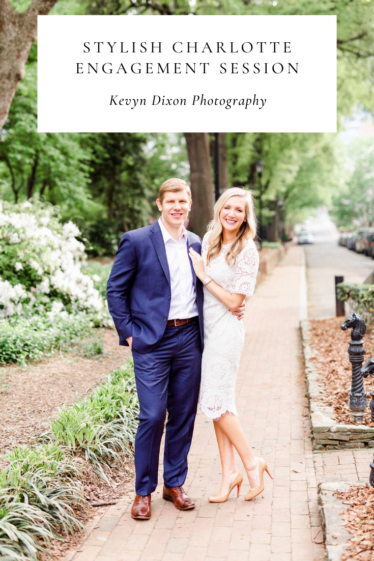 Stylish Charlotte engagement session with Kevyn Dixon Photography