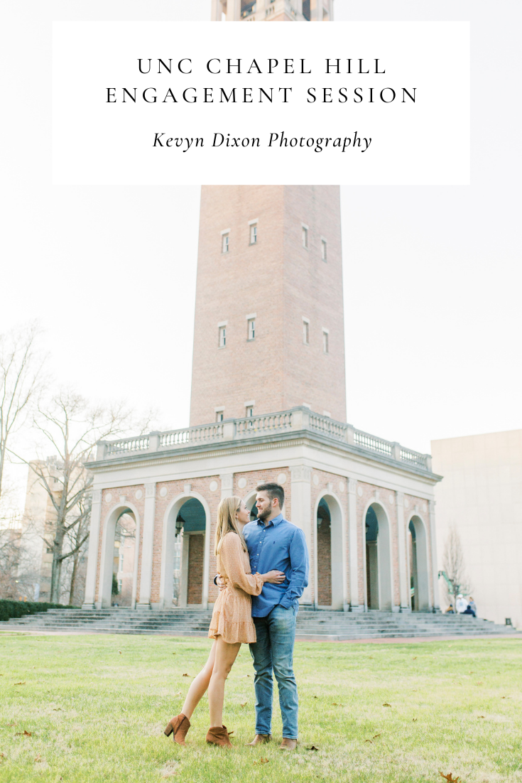 Chapel Hill engagement session in the winter with Kevyn Dixon Photography