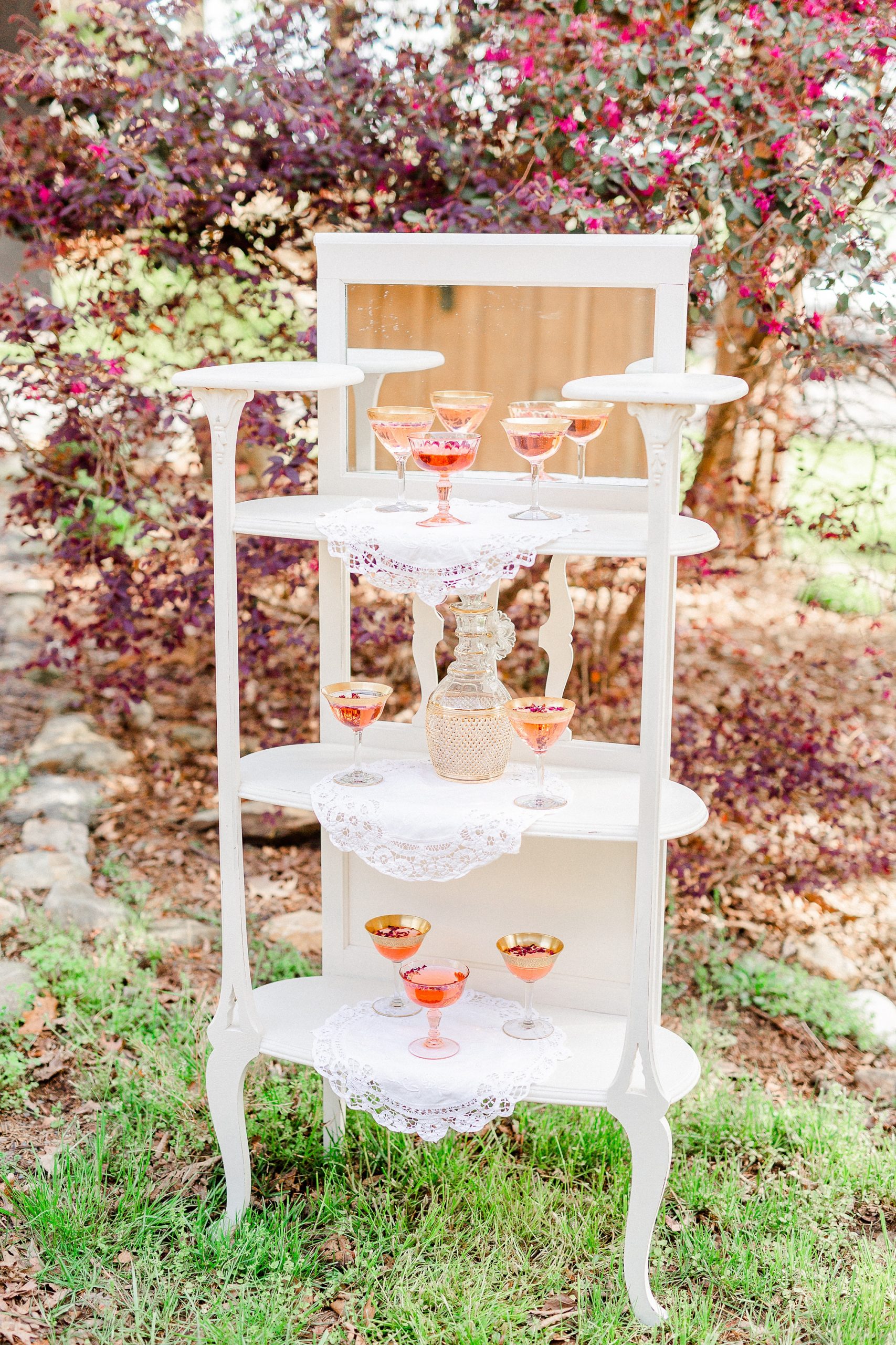 signature cocktails for springtime wedding at Carolina Country Weddings