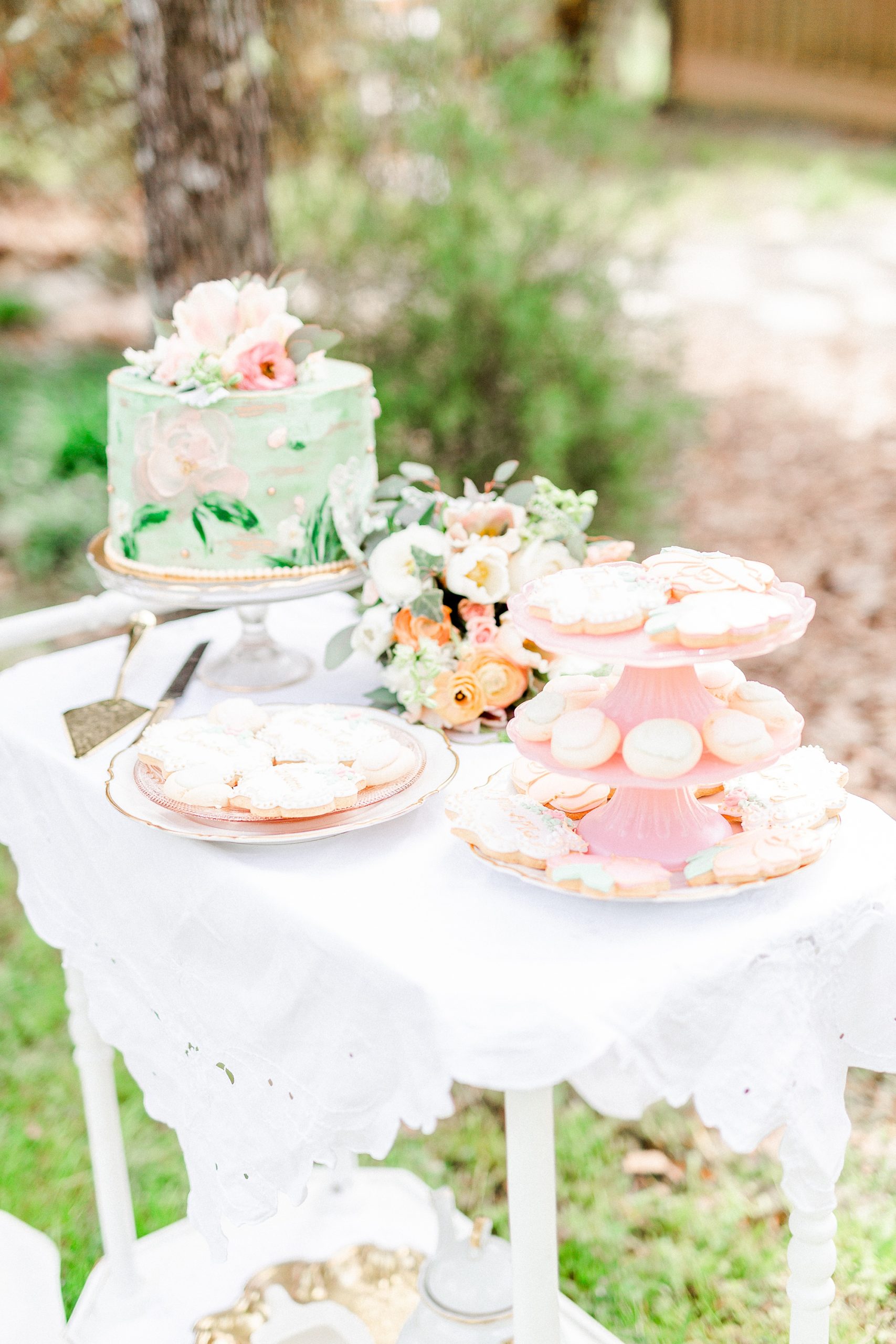 tea inspired desserts for Carolina Country Weddings styled shoot