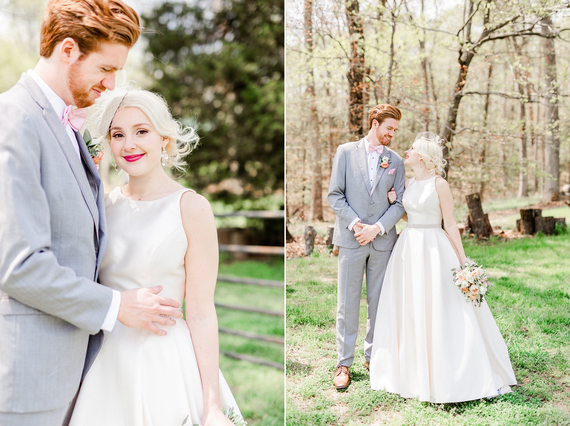springtime wedding portraits at Carolina Country Weddings