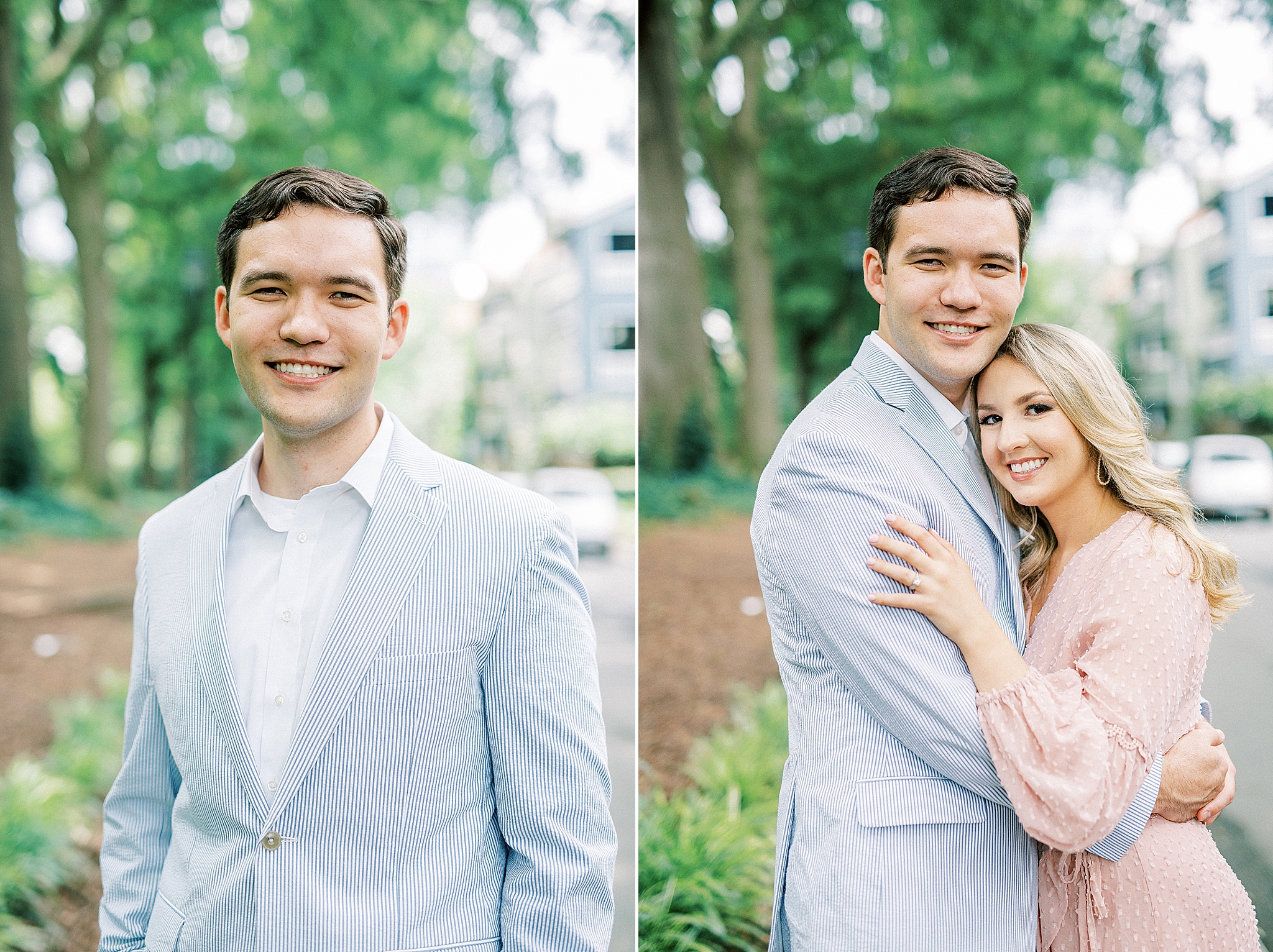 engagement portraits in uptown Charlotte