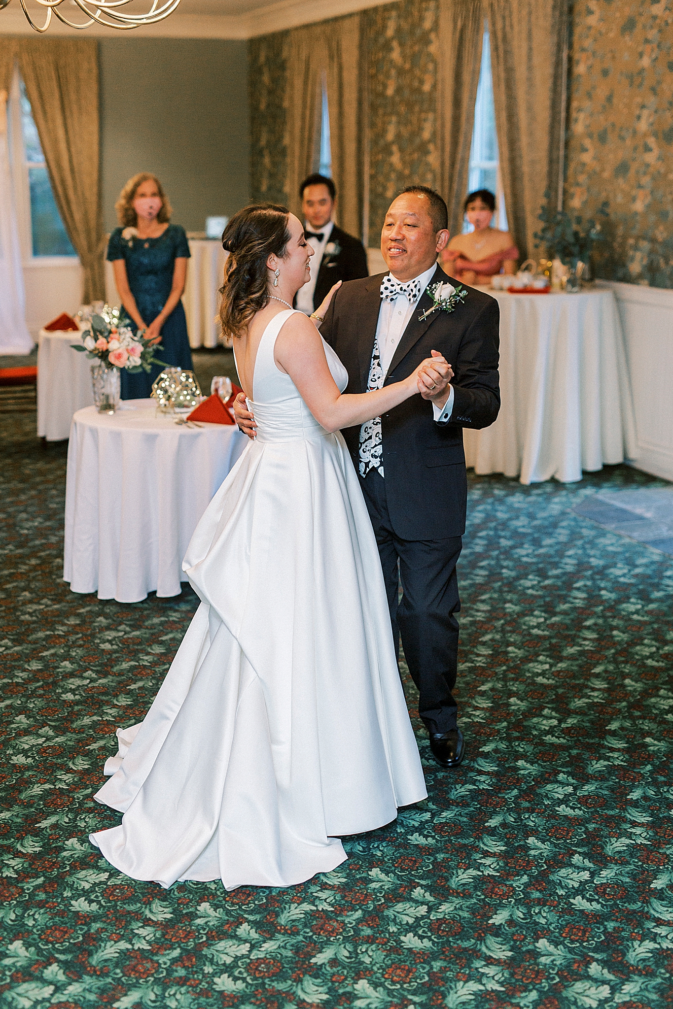 bride and father dance during Green Park Inn wedding reception