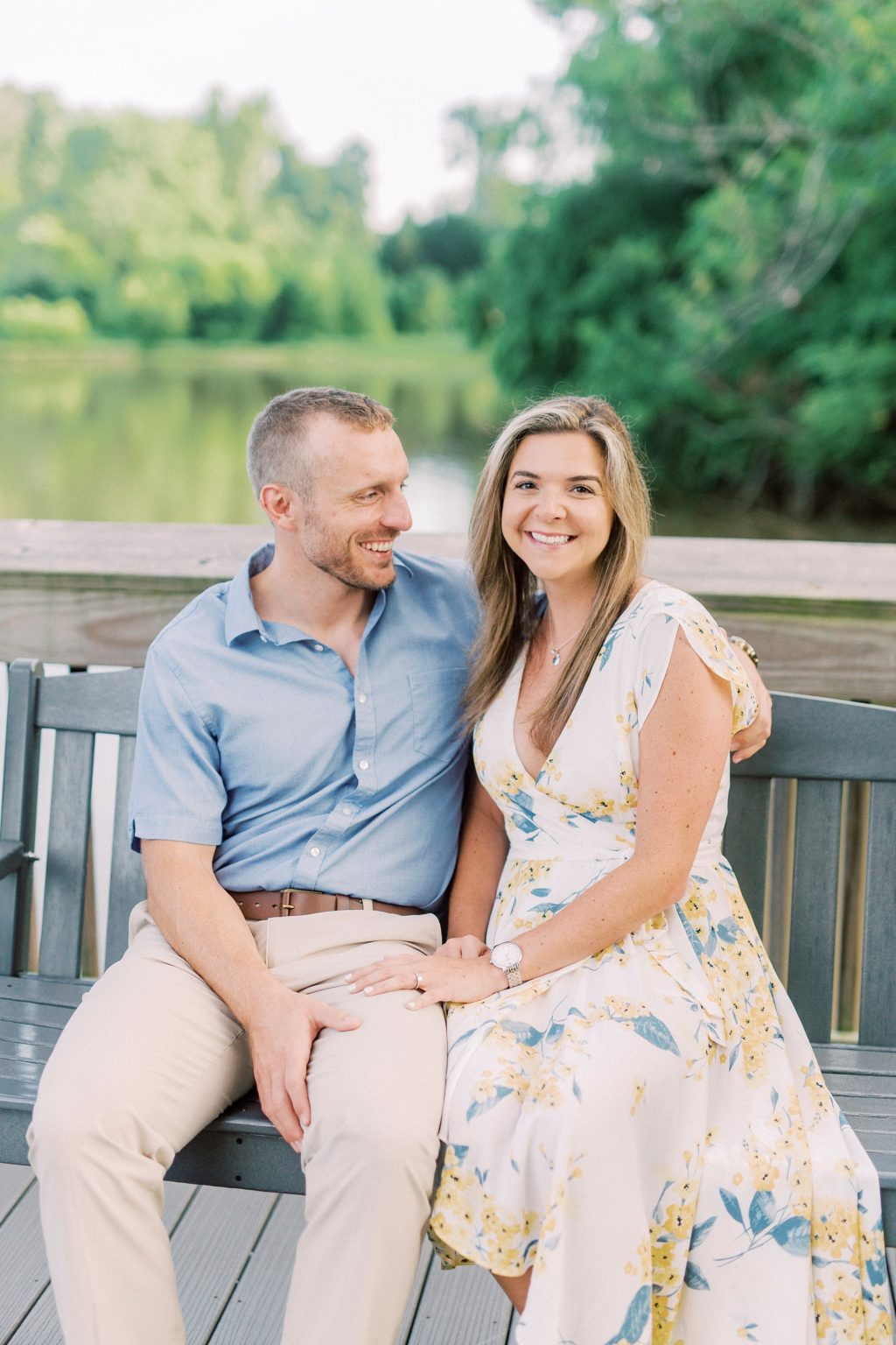 Downtown Belmont Engagement Session | NC Engagement Photos