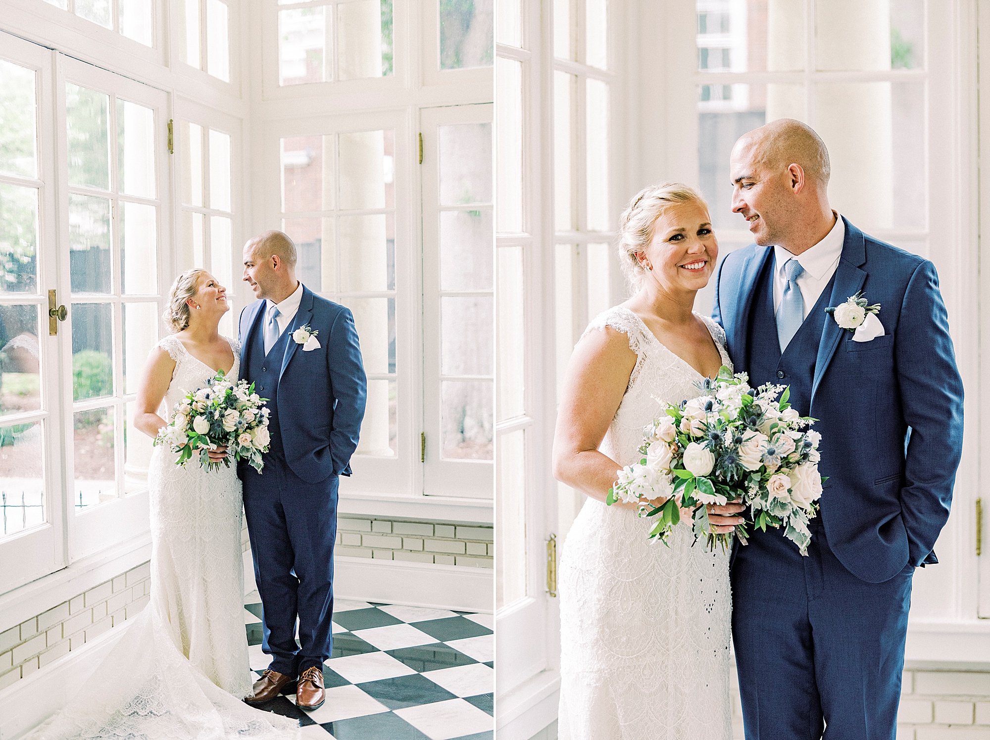 Separk Mansion wedding portraits for bride and groom