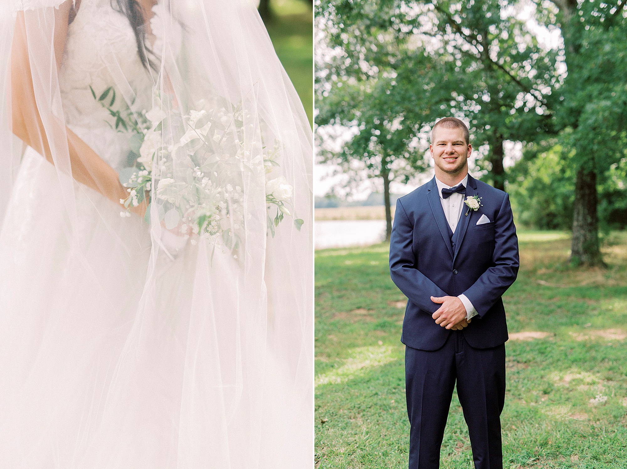 bride and groom's details for fall wedding at The Farmstead
