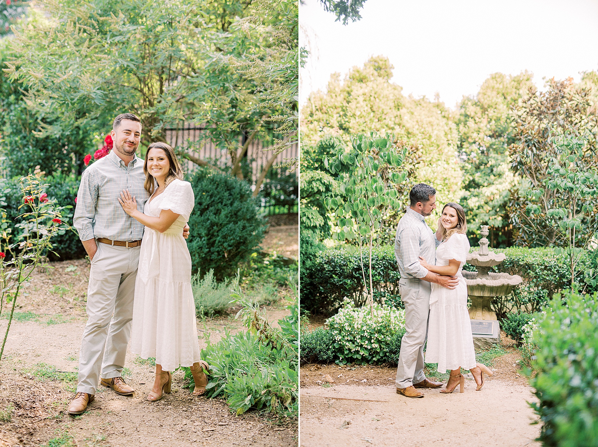 McGill Rose Garden engagement session in the summer