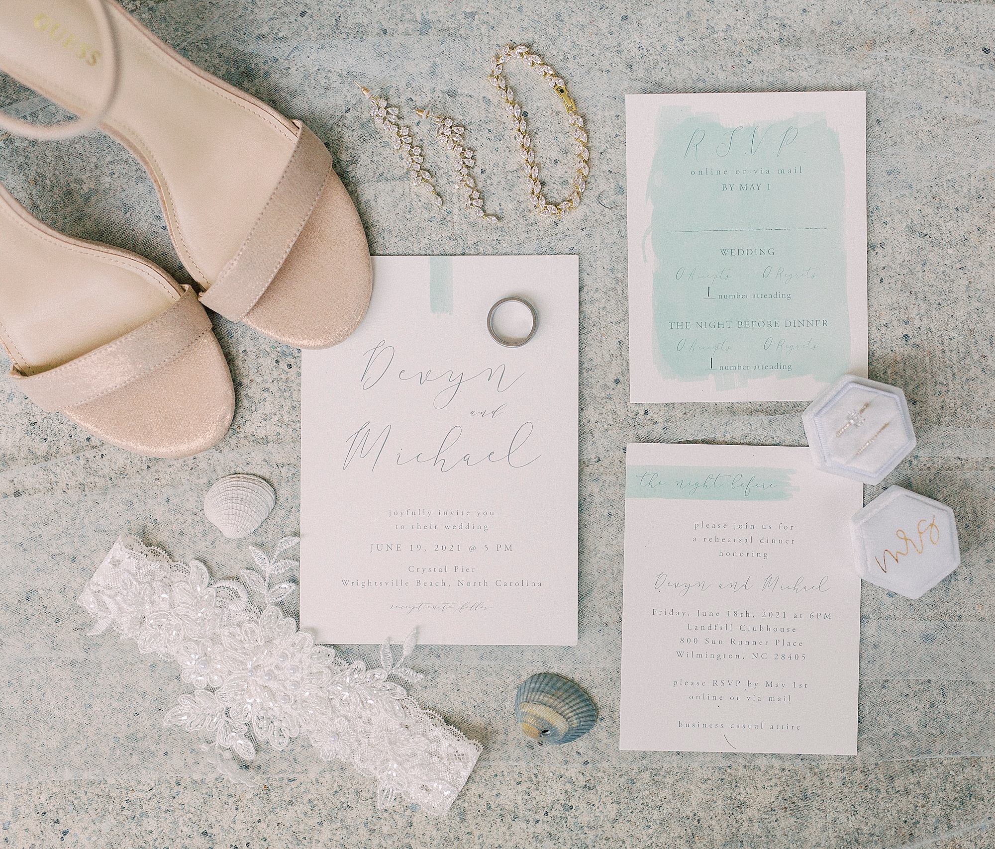 bride's details for Oceanic Restaurant wedding