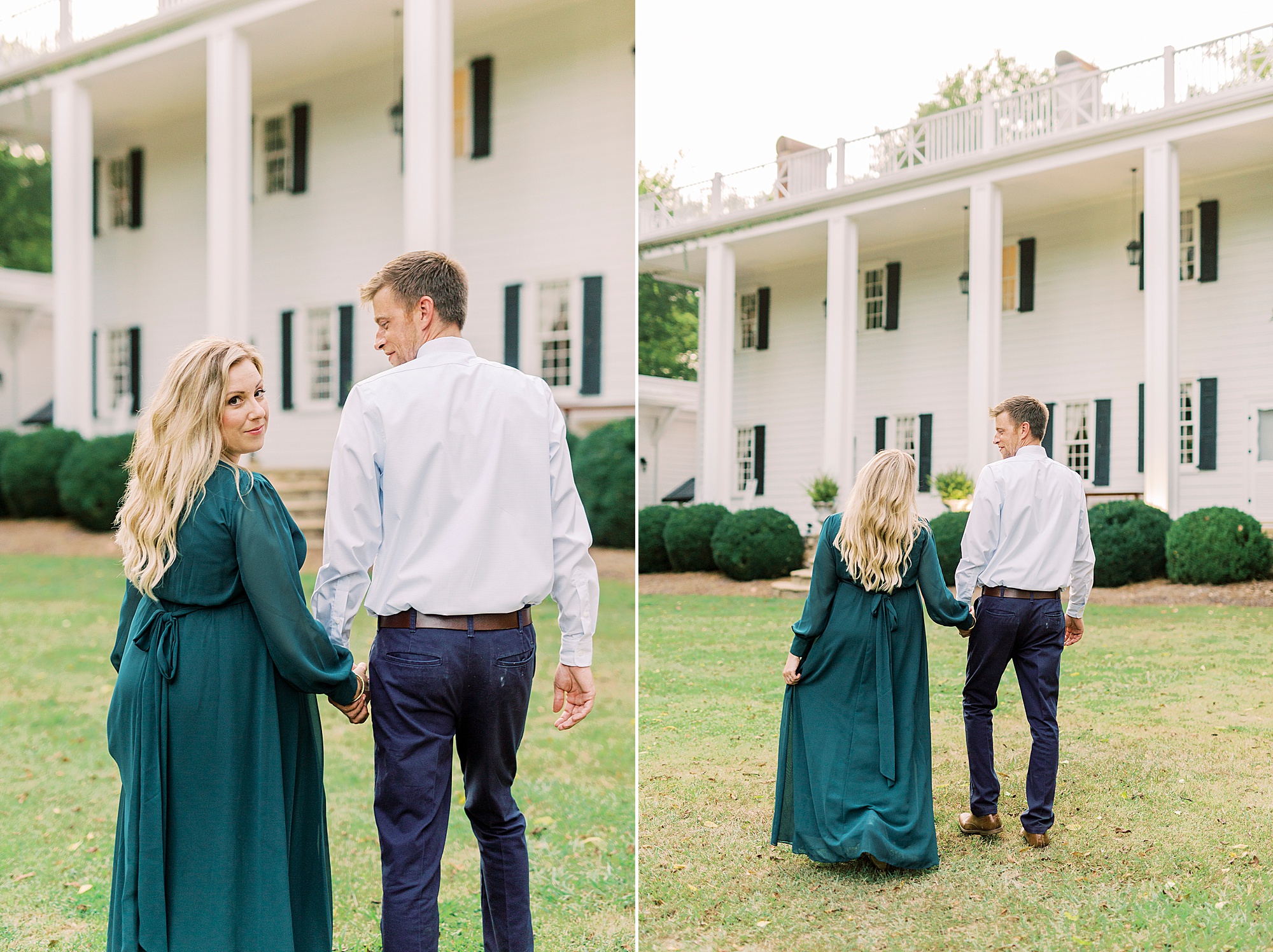 fall engagement portraits in Iron Station NC