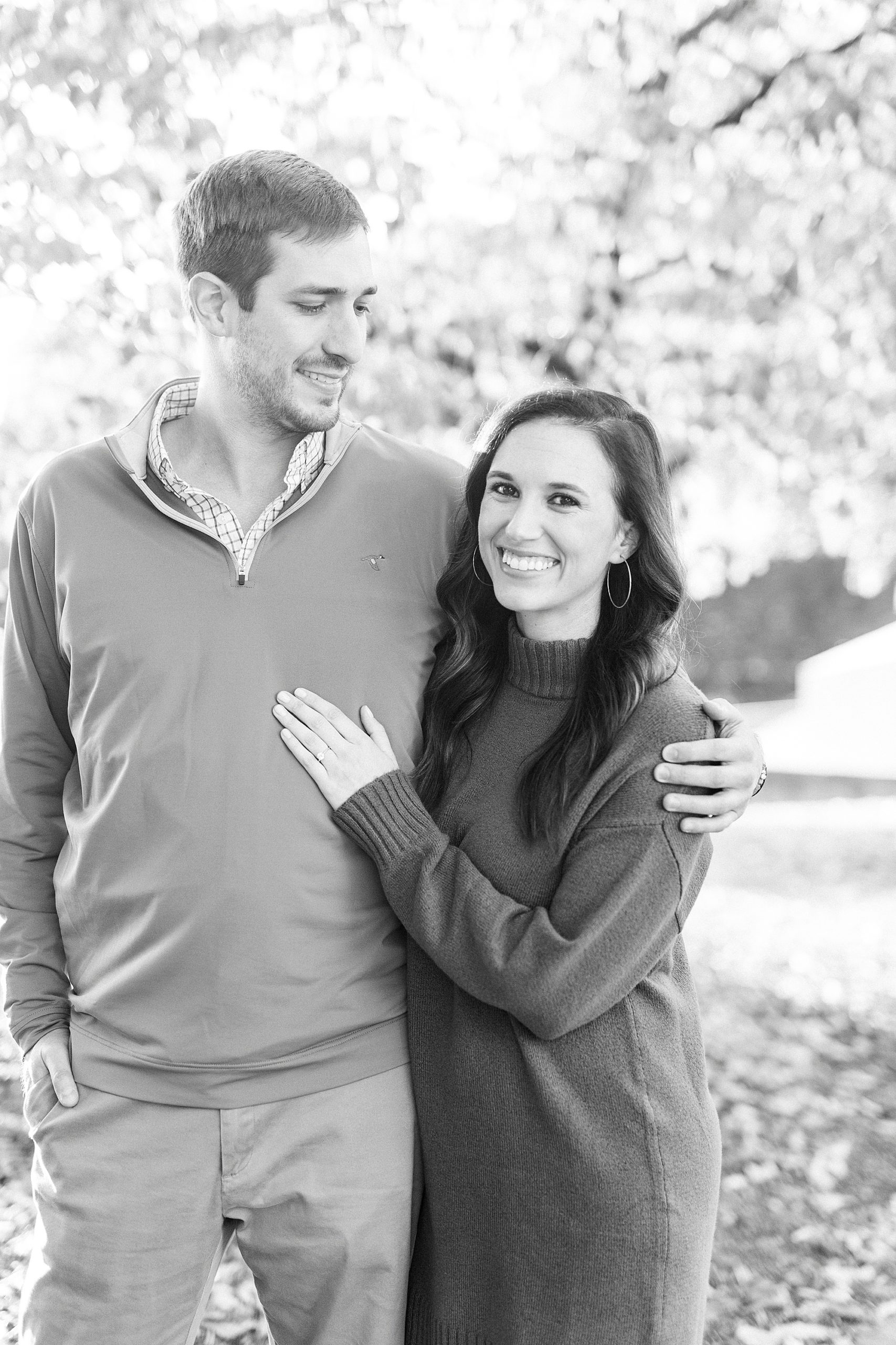 fall engagement session in Marshall Park