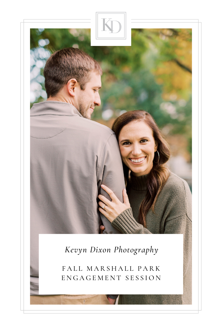 Cozy fall Marshall Park Engagement Session in Charlotte NC photographed by NC wedding photographer Kevyn Dixon Photography