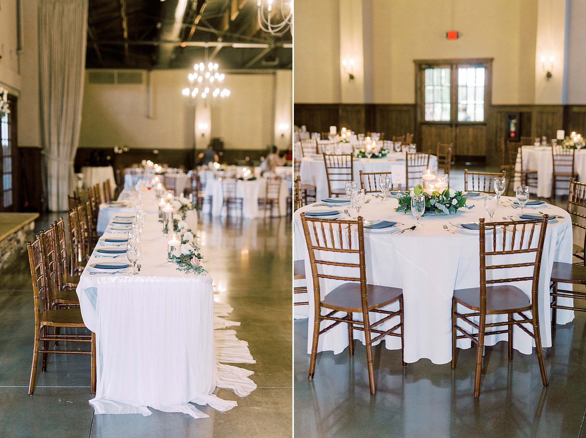 seating for Greensboro NC wedding reception at The Addison Farm