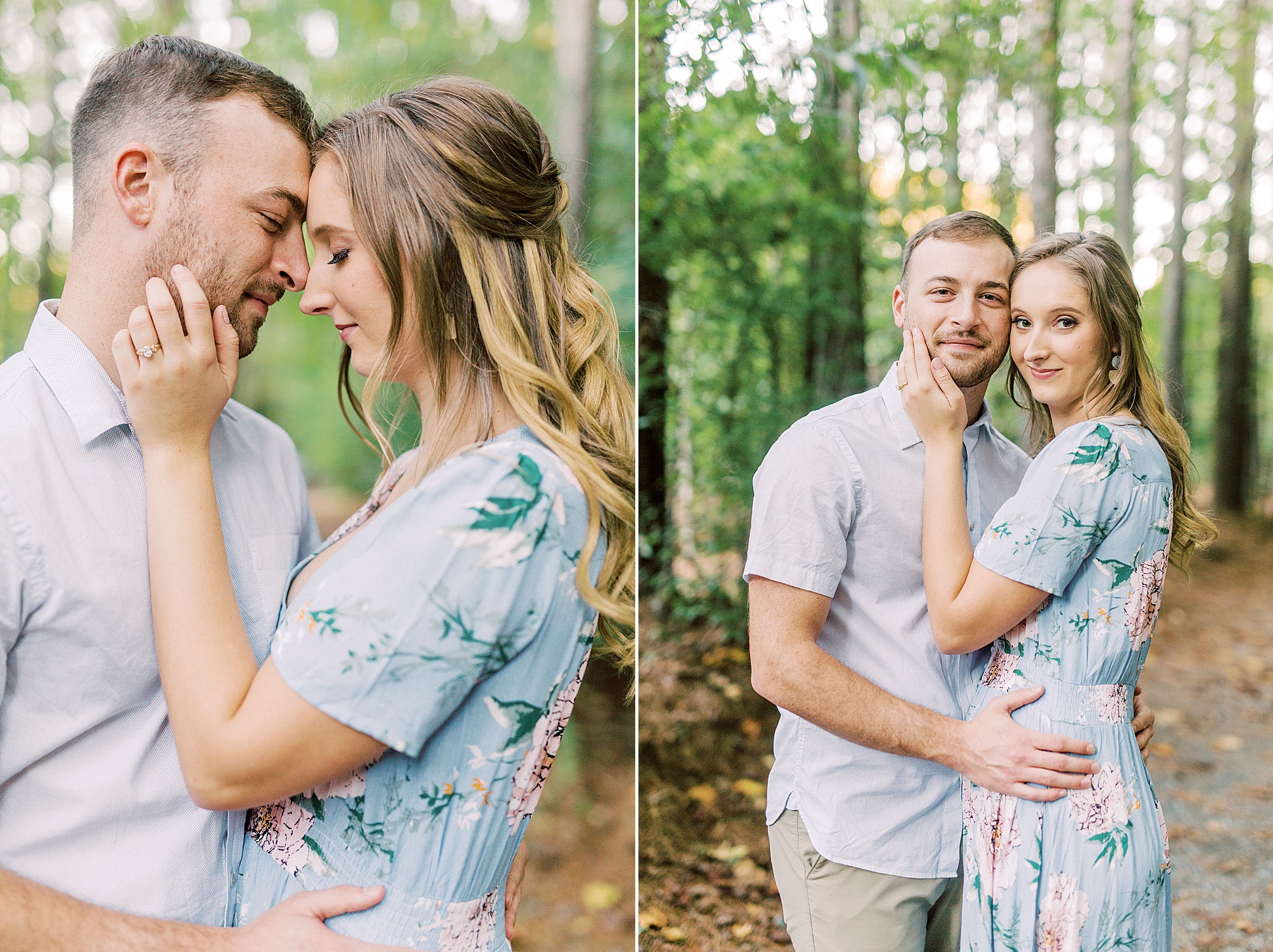 romantic Whitewater Center engagement session in the fall