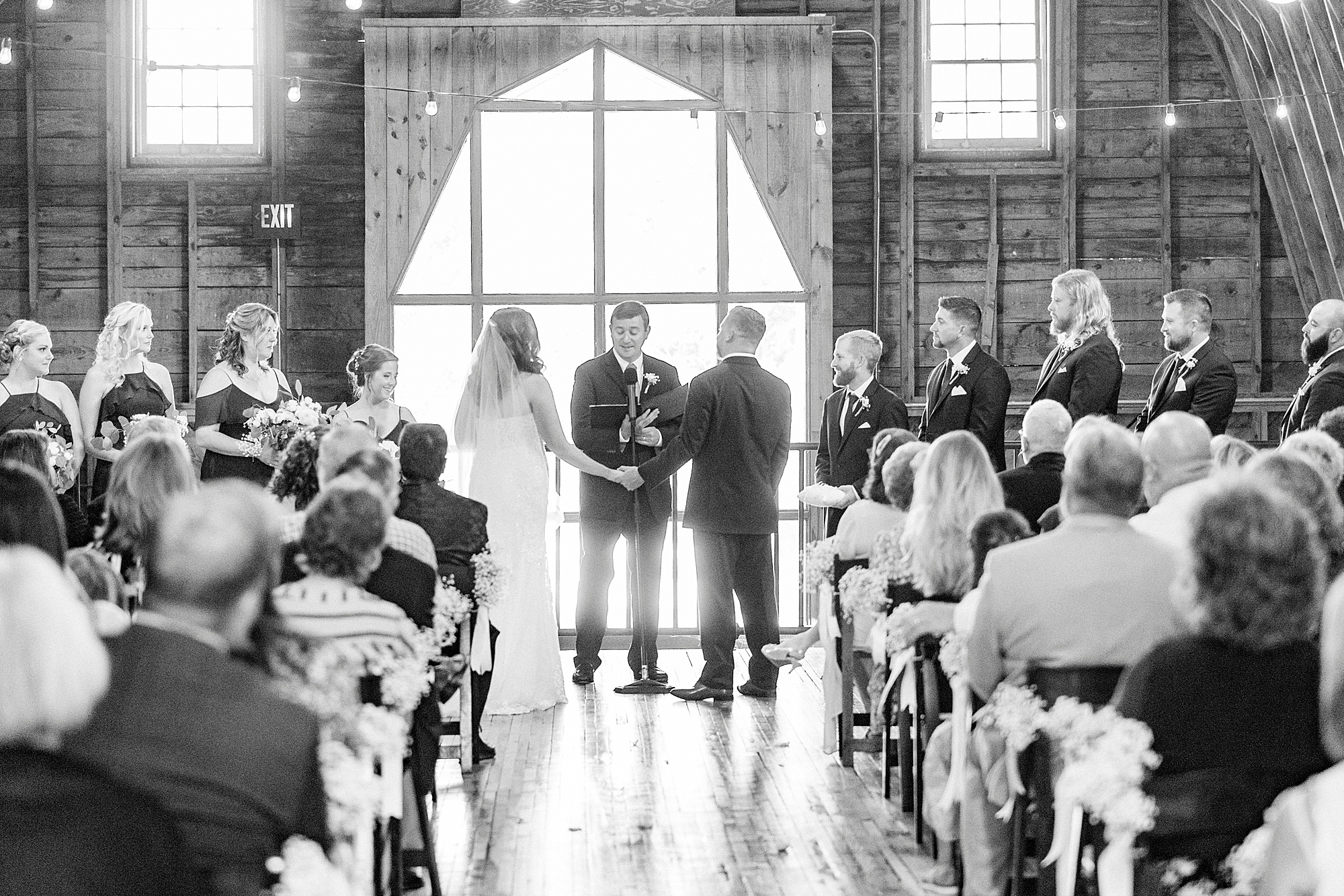 newlyweds exchange vows during wedding ceremony in Fort Mill SC