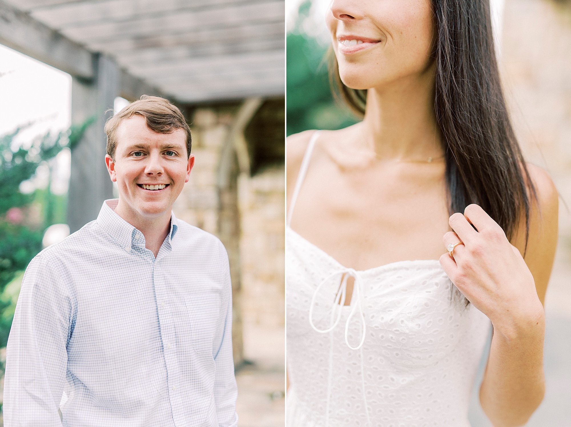 engagement session details from Charlotte NC