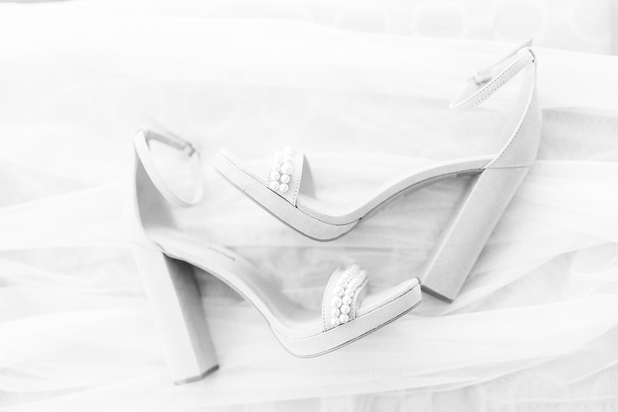 bride's shoes for NC wedding