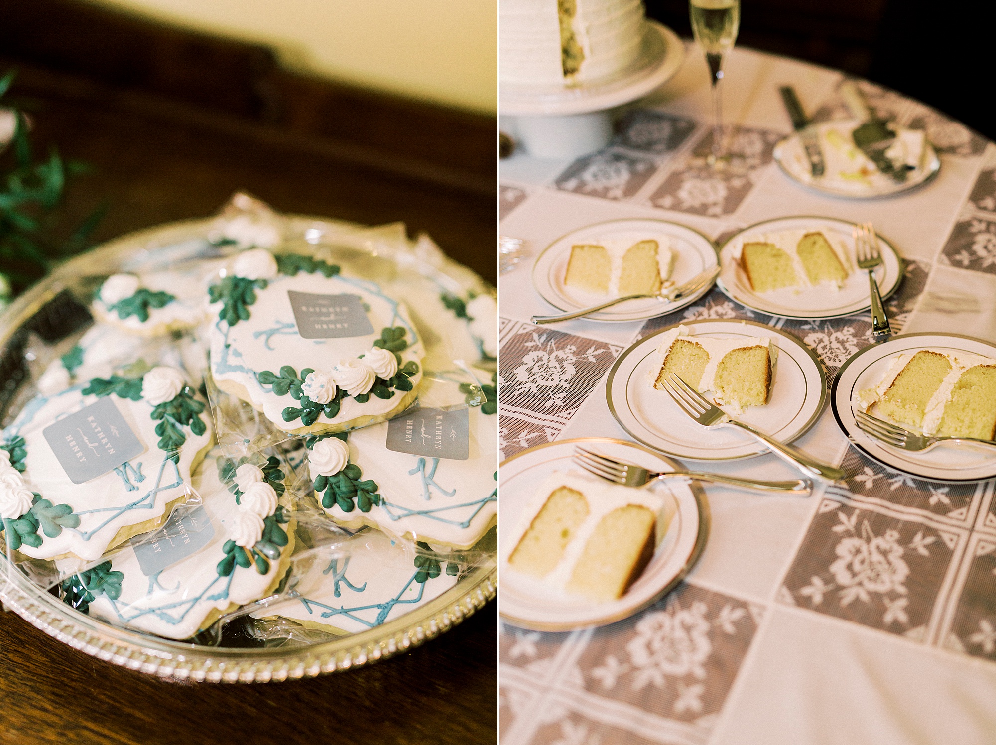 details for at home reception for winter wedding day