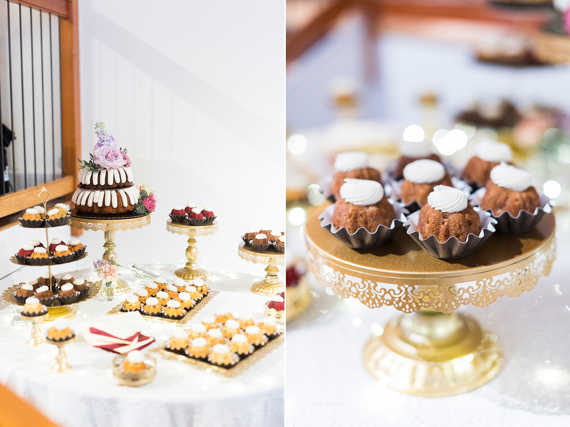 dessert options at Raleigh NC wedding reception