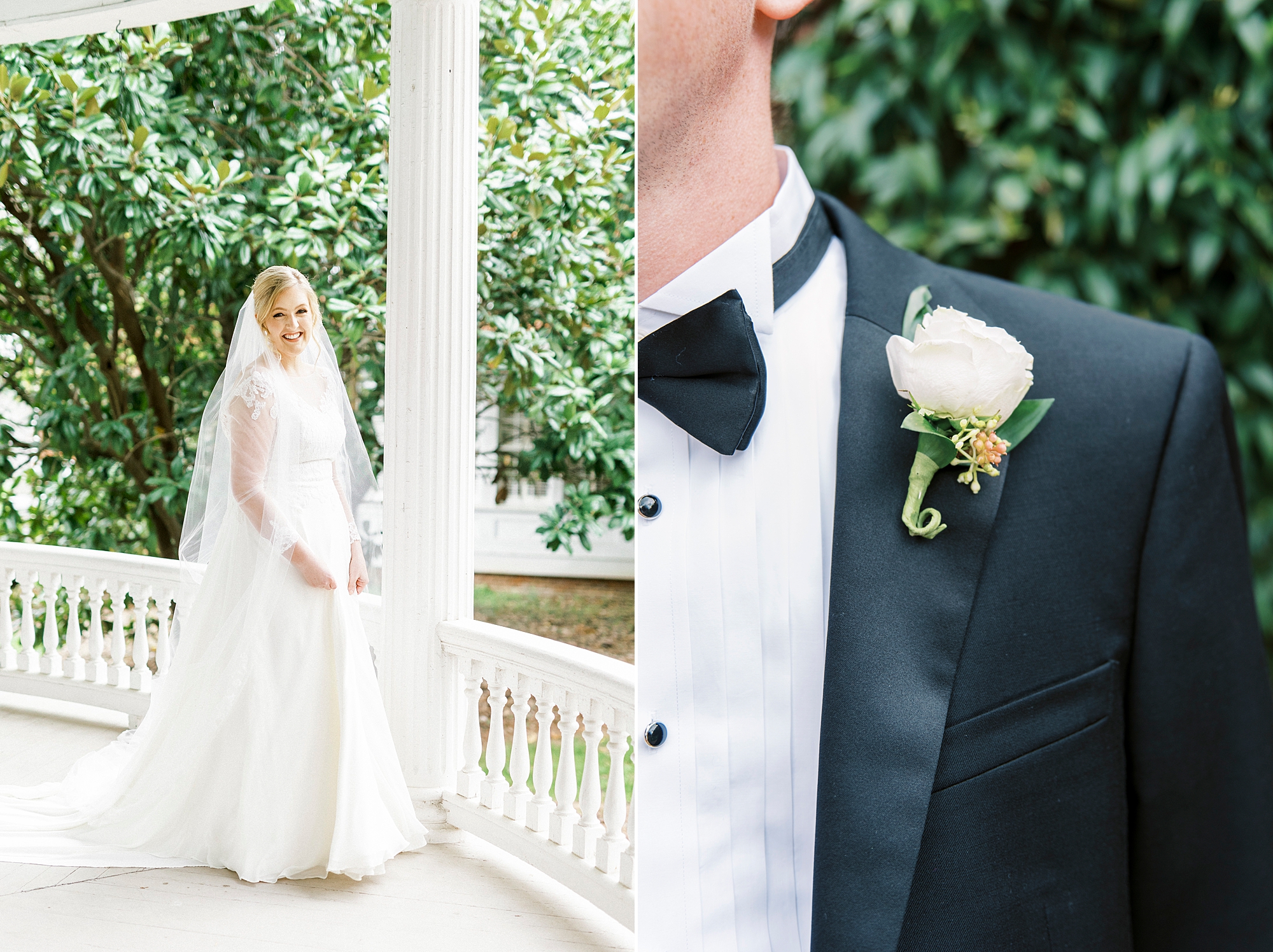 classic look for bride and groom for Hotel Concord wedding