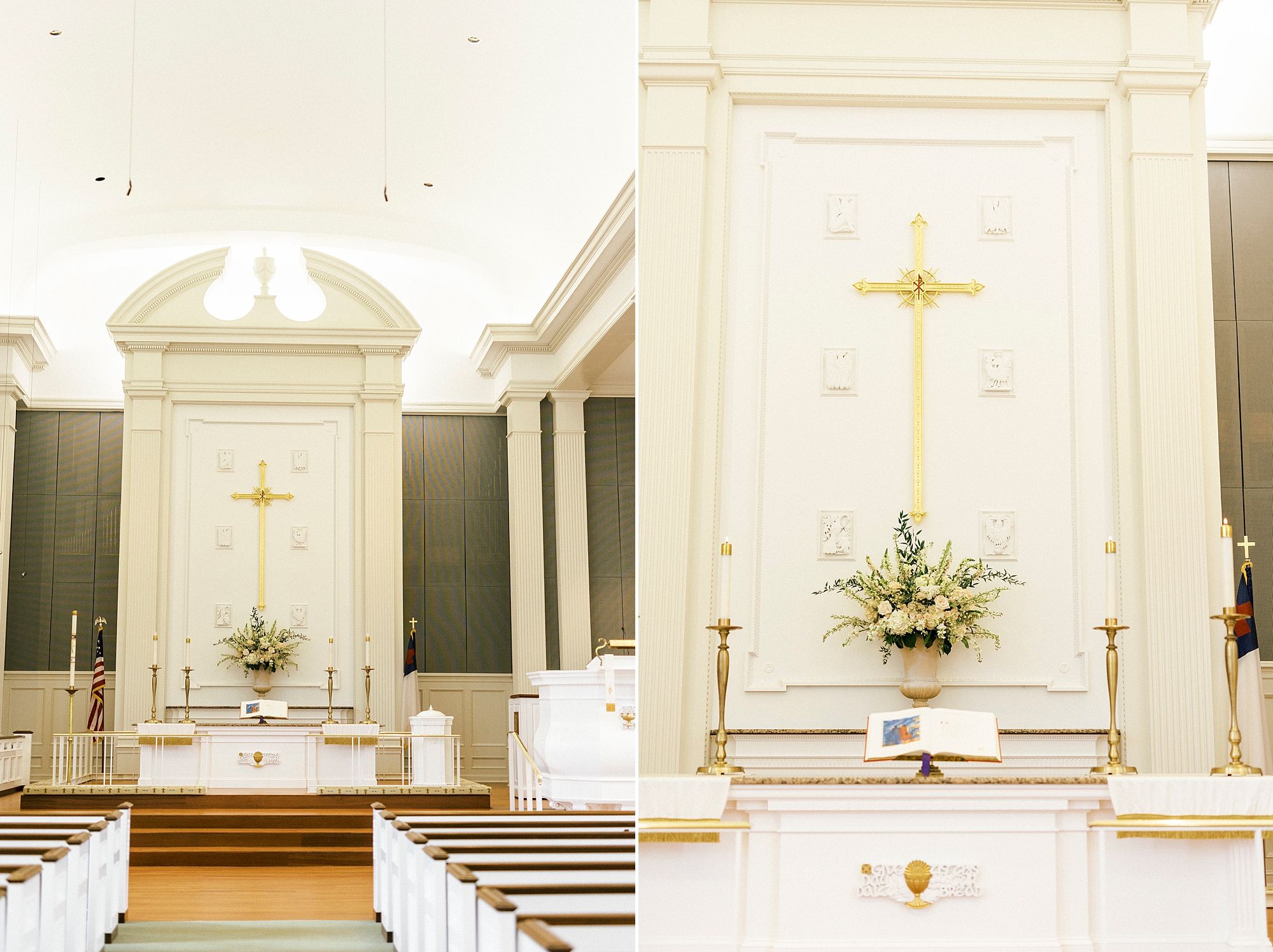 details for traditional church wedding in Concord NC