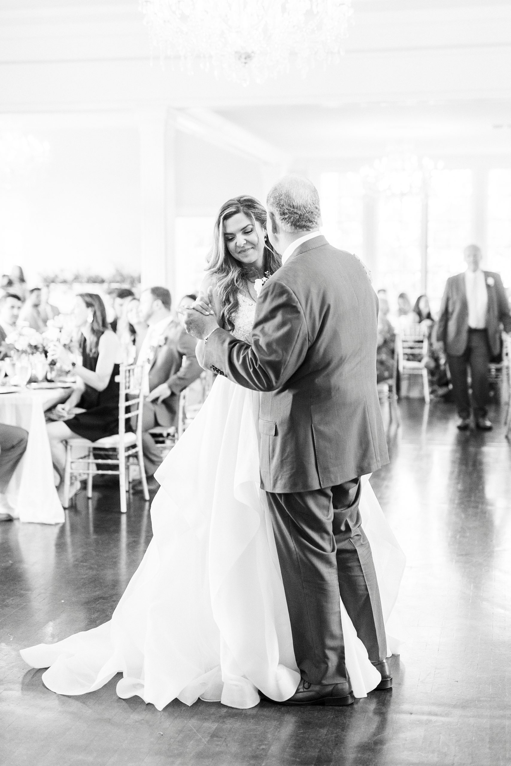 bride dances with father at Separk Mansion