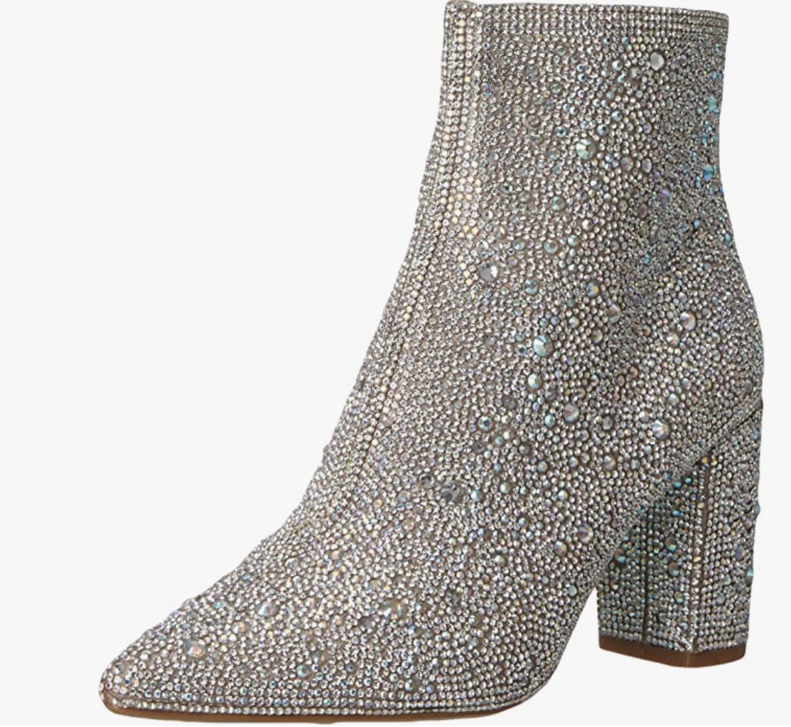 jeweled boots for bride to wear on wedding day