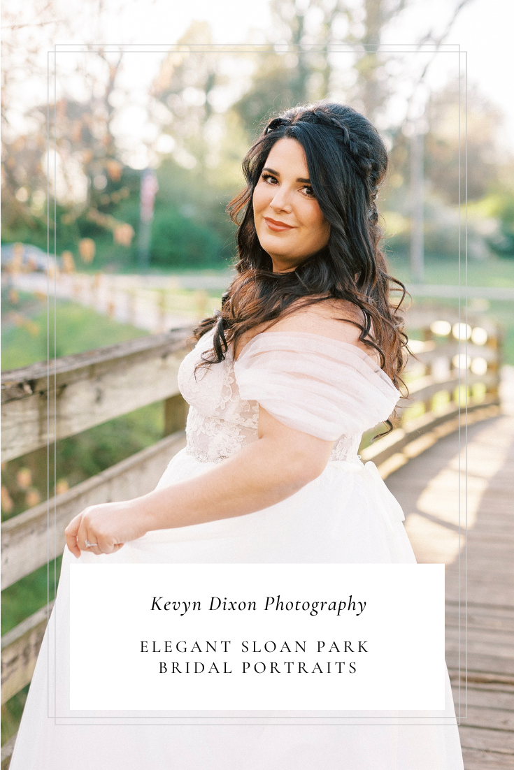 Dreamy Sloan Park Bridal Portraits for bride-to-be photographed by NC wedding photographer Kevyn Dixon Photography