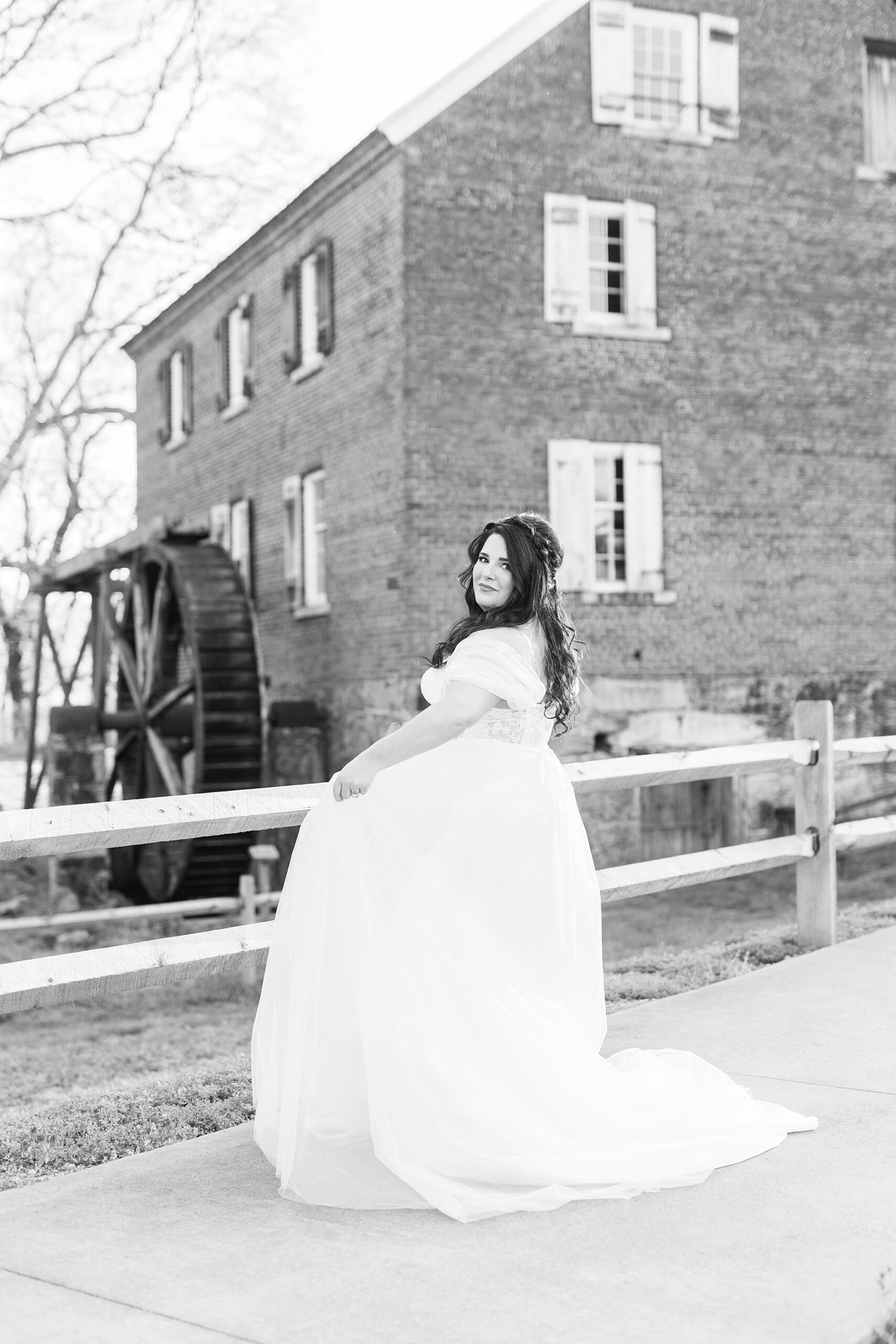 bride twirls wedding dress in Sloan Park