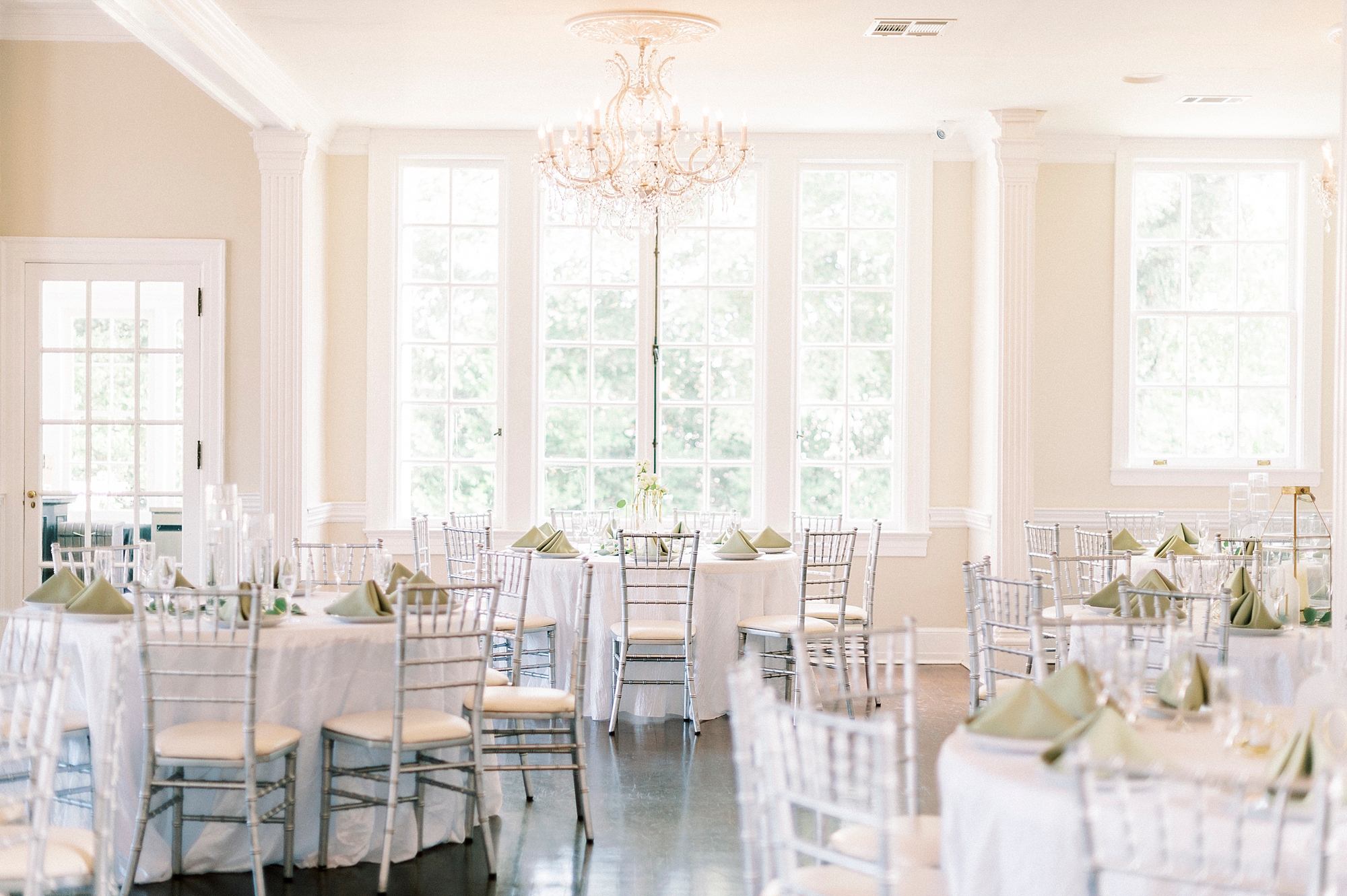 elegant wedding reception setup inside Separk Mansion