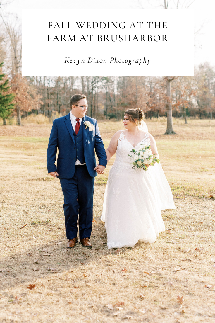 Fall Wedding at the Farm at Brusharbor in Concord NC photographed by North Carolina wedding photographer Kevyn Dixon Photography