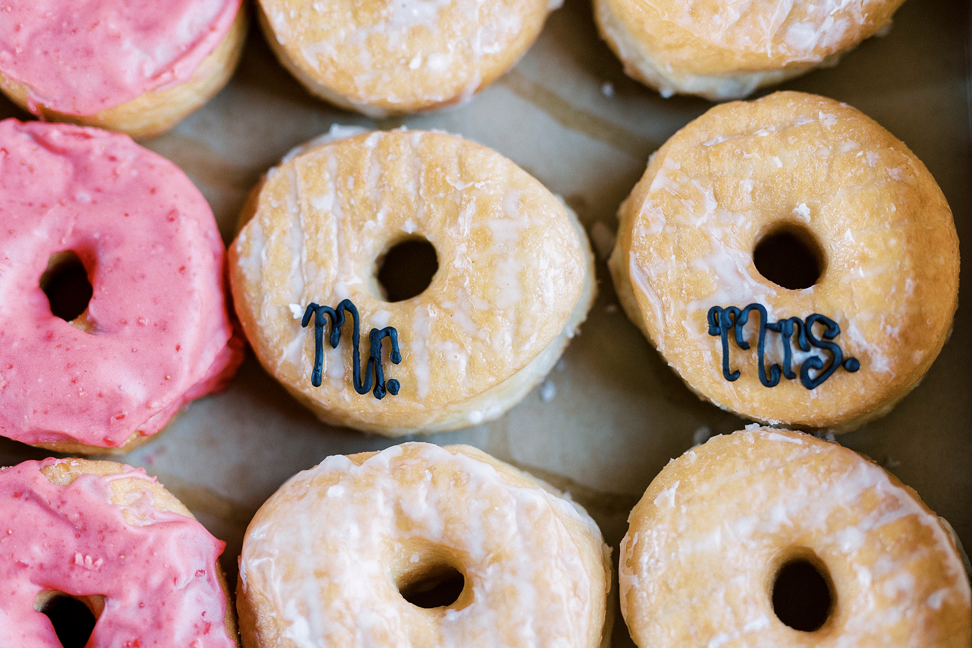 custom donuts for early morning wedding on Morrow Mountain