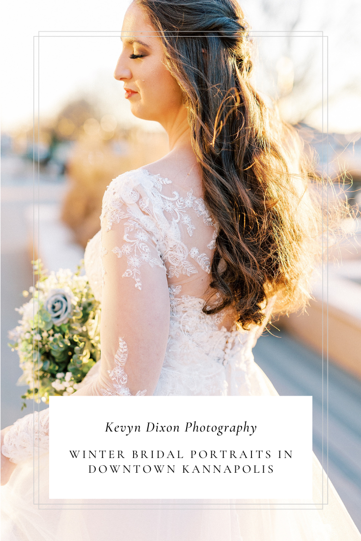 Southern Bridal Portraits in Downtown Kannapolis photographed by North Carolina wedding photographer Kevyn Dixon Photography