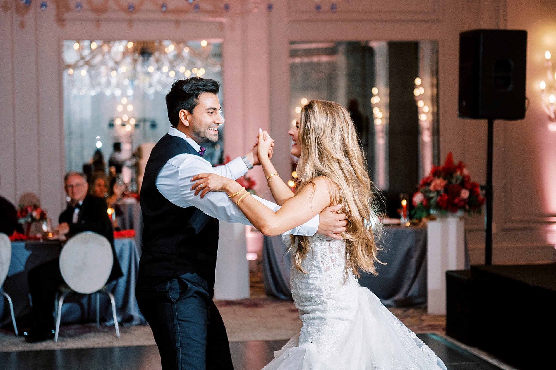 newlyweds dance at The Grand Bohemian Hotel Wedding reception